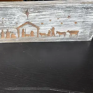 Laser Nativity Scene