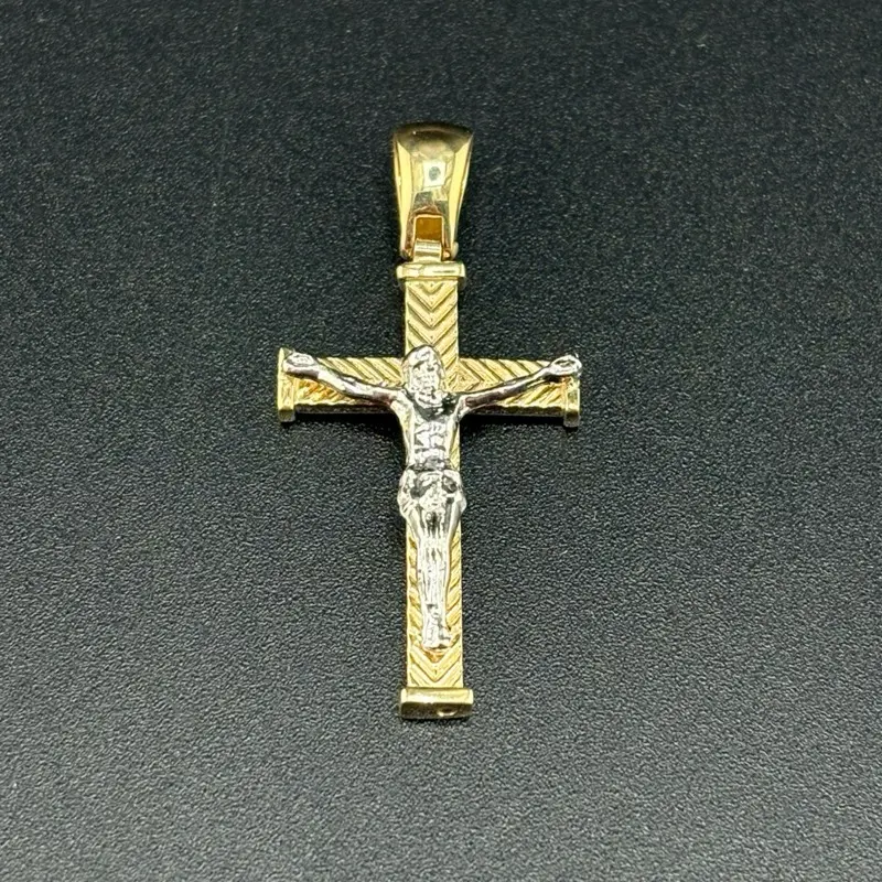 Gold 14k Cross Pendant for Everyday Wear - Elegant Design, Perfect for Daily Use