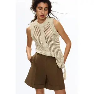 H&M Tailored linen-blend shorts
