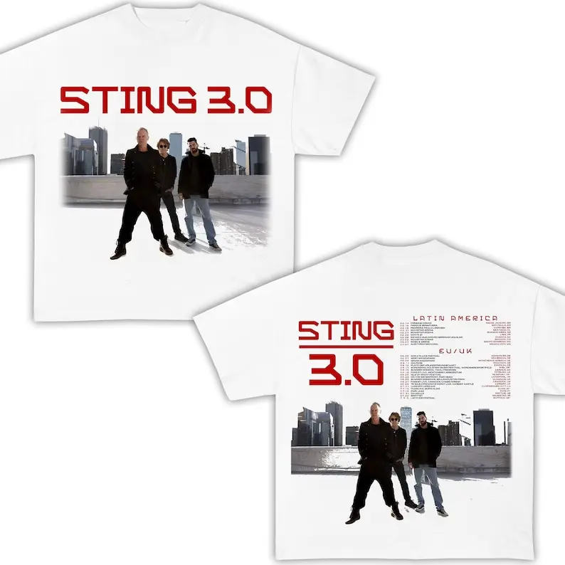 Sting 3.0 Tour T-Shirt, Sting Concert T-Shirt