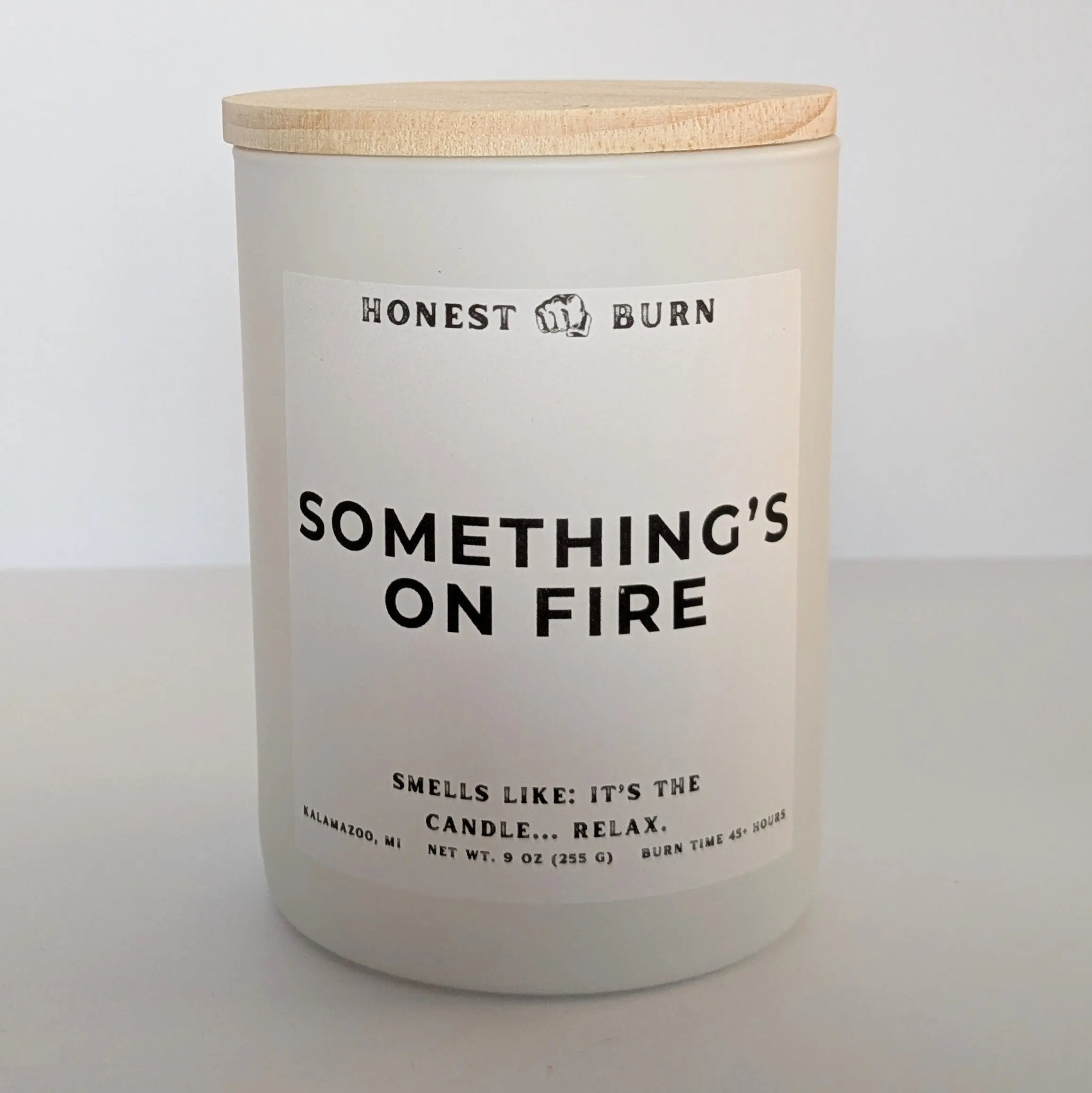 Something's on Fire - 9oz Soy Candle - Ready to Gift (Box & Card Included)
