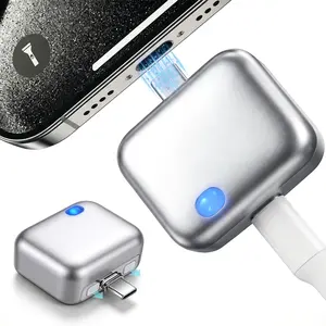 140W Type-C Physical-Disconnect Battery Guard - Auto & Self-Eject Charger, Smart Auto-Stop Charging Accessory for Mobile Smartphones, Laptops, Tablets,Anti-Overcharge Tech for Safe Overnight Use,Safe Night Charging Auto Cut-Off,Gift for Chargeable Devices