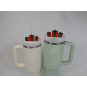 Quencher Cup Lid Topper, Christmas Present Trio 20oz, 30oz & 40oz Tumbler Accessories tumbler  accessories stanley  plate