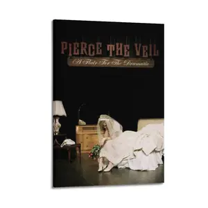 A Flair for The Dramatic-Pierce The Veil Canvas Painting Oil Painting Wall Art Canvas Poster Decorative Painting Corridor Decoration Home Ornaments Photo
