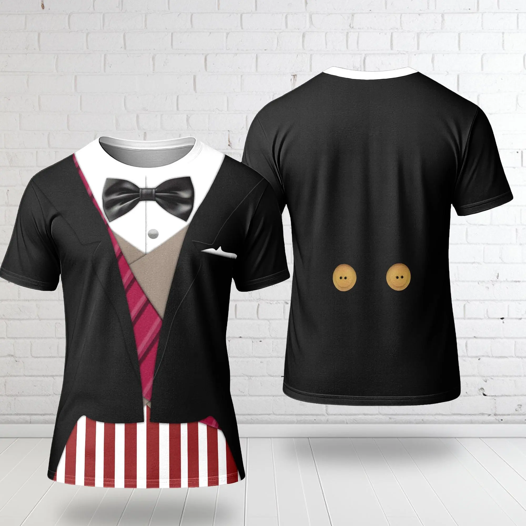 The Mansion Movie Ghost Costume, The Guy Suit 3D Cosplay T-shirt, Halloween Friend Group Party Tee, Horror Halloween Shirt