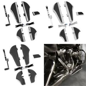 Warrenty For Harley Defiance Floorboards Heel Toe Shift Levers Rear Footboards Pedal Touring FLT FLHR Trike Tri Special FLHXS Ultra Classic FLHTCUTG 1980-Up Billet CNC Aluminum CNC Cut