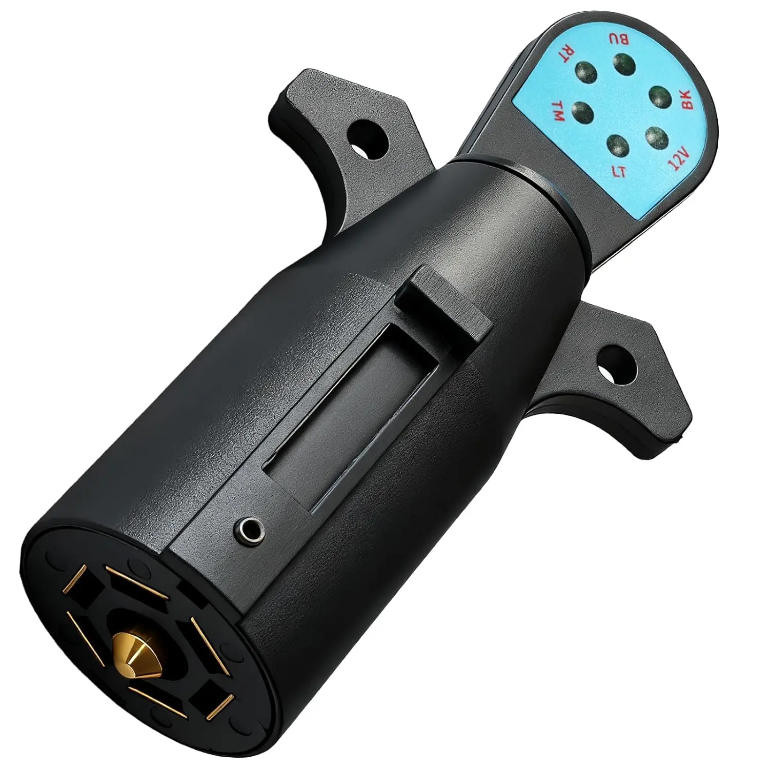 Light Tester 7 Pin Plug Tester, 7 Way Wiring Tester with LED Lights RV Connector Socket Circuit Tester