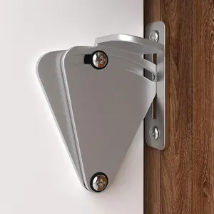 Barn Door Lock Hardware, Stainless Steel Sliding Privacy Latch for Closet, Shed, Pocket Doors, Wood Gates, Secure Locking System, Heavy Duty Door Lock, Privacy Door Latch, Easy Installation, Durable Locking Mechanism