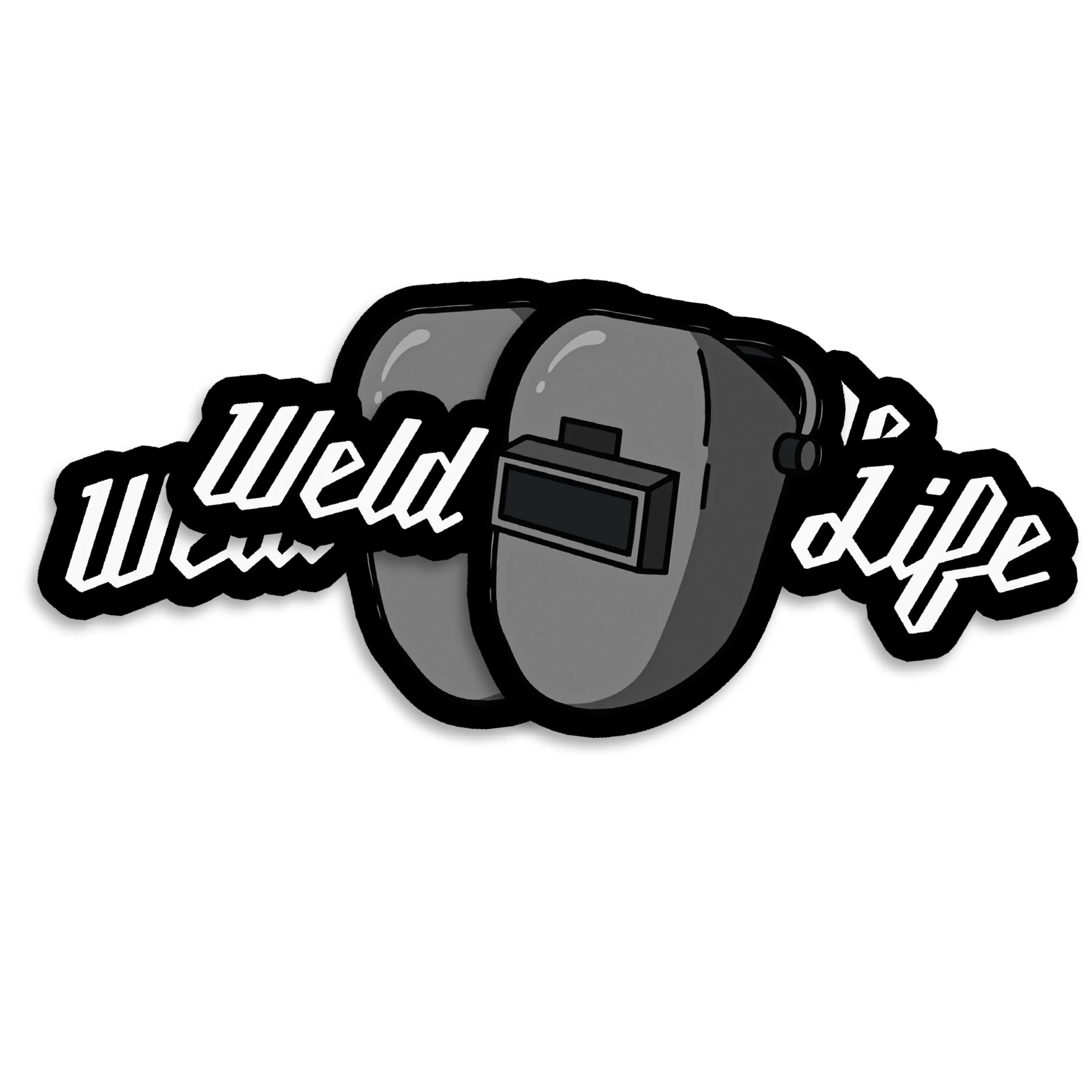 Weld Life Sticker Welding Helmet Sticker Hard Hat Sticker Decal Welding Sticker Funny Welder Gift Metal Worker Gift Welder Decal Welding Hood Sticker - 5 Inch 2 Pack - PLST0023