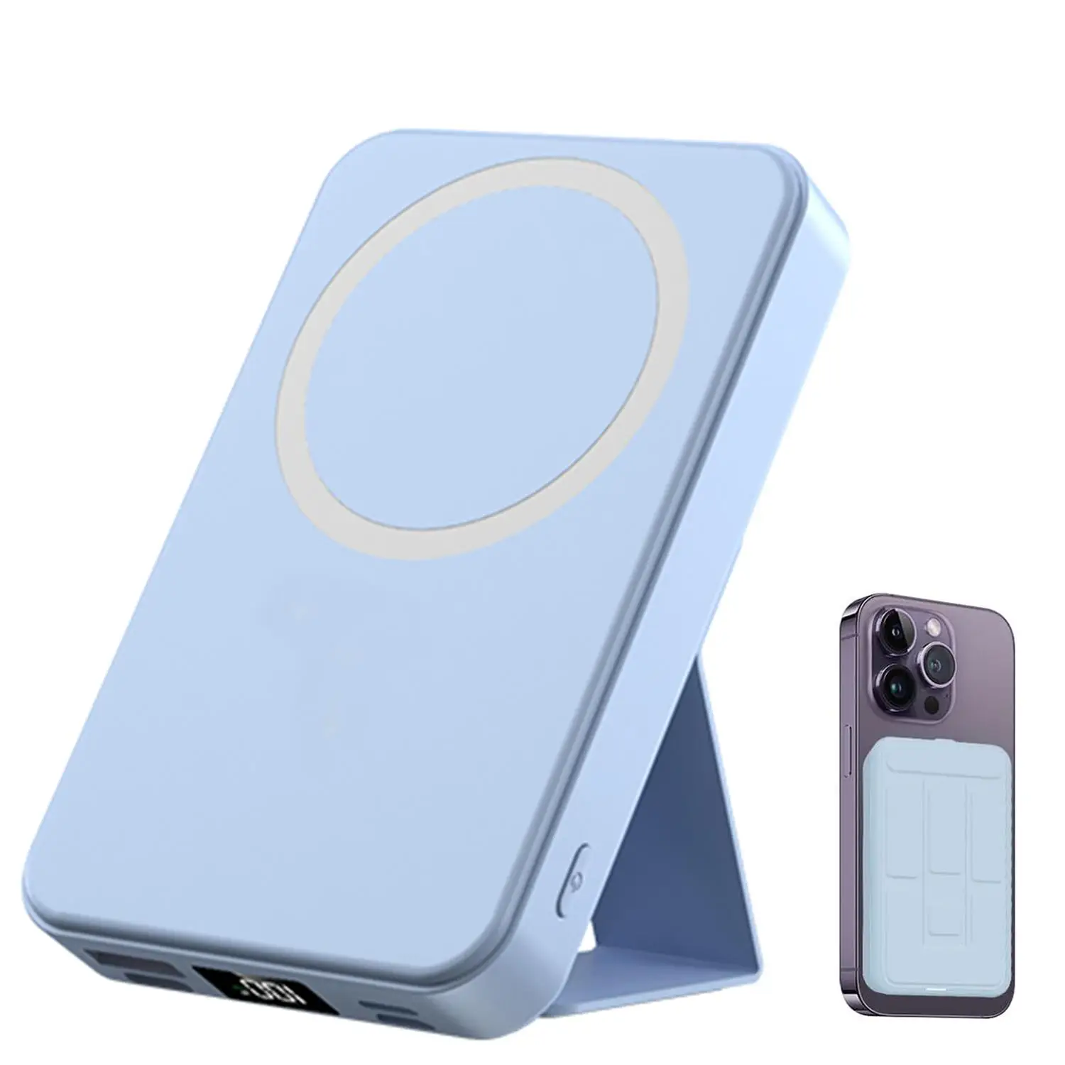 Magnetic Portable Wireless Fast Charger, 10000mah Power Bank, 22.5w PD Quick Charge, LED Display, Compatible with iPhone Series