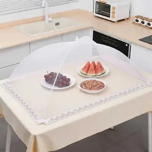 2-Pack Extra Large Foldable Mesh Food Cover Tent, Insect Fly Protection, Portable Outdoor Sun Cover, Easy-Clean, Picnic BBQ Party