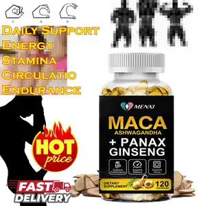 Organic Maca Root 120 Capsules 10000mg, Peruvian Maca Extract for Men & Women