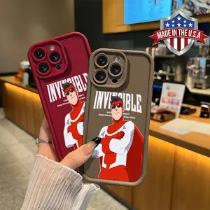 American Comic Invincible Omni-Man Nolan Grayson Phone Case for iPhone Samsung 17 16 15 14 Pro Max 13 12 11 XR XS Plus Air Galaxy S25 S24 S23 S22 A56 A55 A54 A53 A52 Shockproof Anti Drop Anti Scratch Durable Soft TPU Cover gift for boy girl