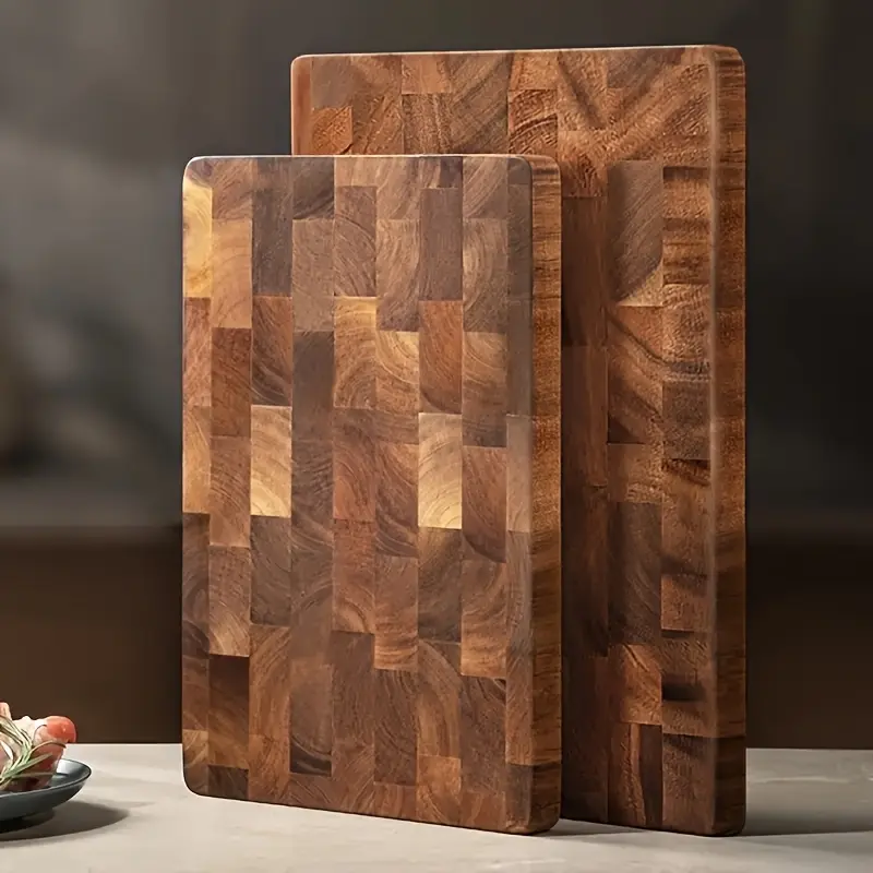 3‑Piece High‑Quality Wooden Cutting Board Set, Food‑Safe Durable Wood Boards for Meat, Cheese, Bread, Vegetables & Fruit, Ideal Kitchen Utensils, Perfect Household Gift for Home & Dorm Use