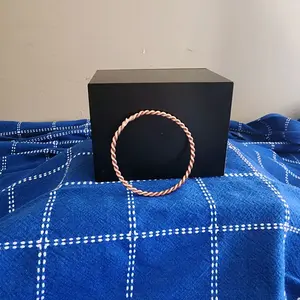 Tenser Ring 1/3 Sacred Cubit Handcrafted Pure Copper Meditation Spiritual Boost Healing 2.6 Diameter 14 Gauge Wire EMF Meter Tested