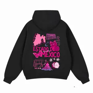 Estado de México  Mexico Pink Herencia Collection Sweater with Unique Design Elements Unisex Soft Feminine and Strong Pink Sweater for Niñas and Mujeres