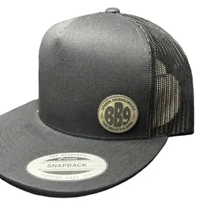 BB9 Hat- Flat Bill Snap Back- Black on Black