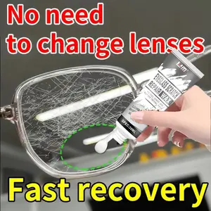 Multi-Functional Glass and Lens Scratch Repair Kit, Restore Clarity and Smooth Surface, Suitable for Car Windows, Watch Lenses, Glasses, Kjm Brand
