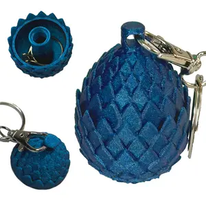 Dragon Egg Ring Holder Storage Latch | Fantasy Pill Box, Jewelry Capsule & Keychain Gift