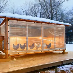 【Winter Essensial】Large 10x13FT Waterproof Tarp - Perfect for US Homes to Protect Outdoor Areas in Winter Clear Waterproof Tarps for Covering Firewood Piles Patio Furniture Dog or Chicken Coops waterproof tarp cover