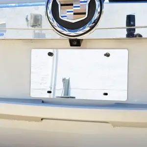 Blank Mirror Chrome Acrylic License Plate