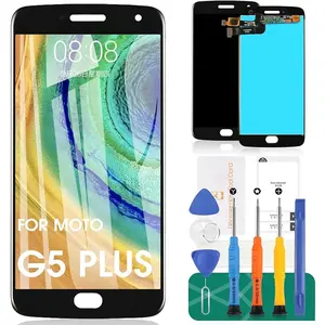 for Moto G5 Plus Screen Replacement - SRJTEK LCD Screen for Motorola Moto G5 Plus XT1686 XT1681 XT1683 XT1684 XT1685 XT1687 Touch Digitizer Display Panel Glass Lens Assembly Repair Parts Kit