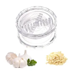 2PC Manual Garlic Twister & Masher, Multi-Functional Mincer & Grinder for Garlic, Onion, Ginger, Herbs, Nuts, Impact Resistant Kitchen Gadget & Home Accessory