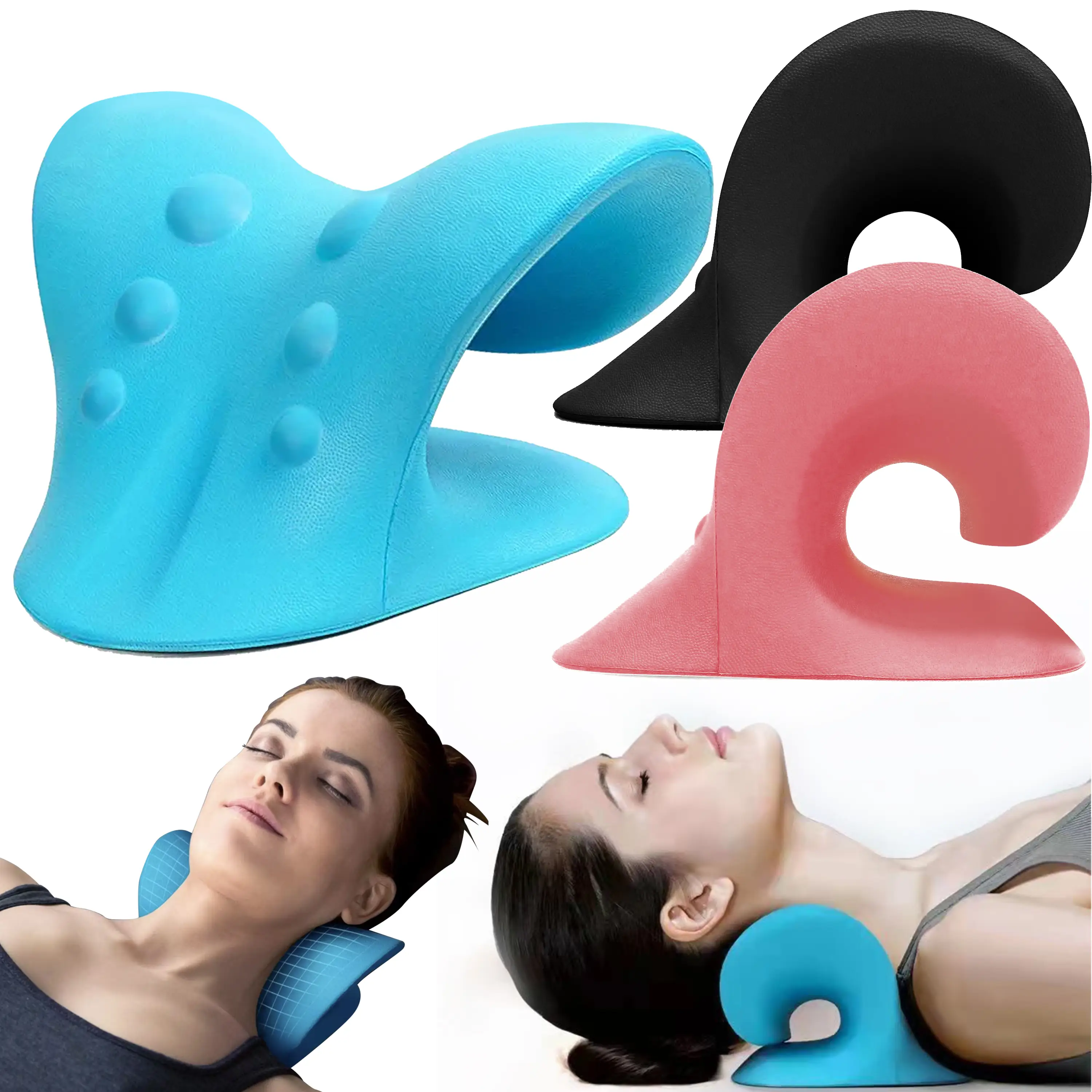 HSECOYAY-Neck Pillow, Neck REST Pillow, For Forward Neck Relief, TMJ and Chiropractic