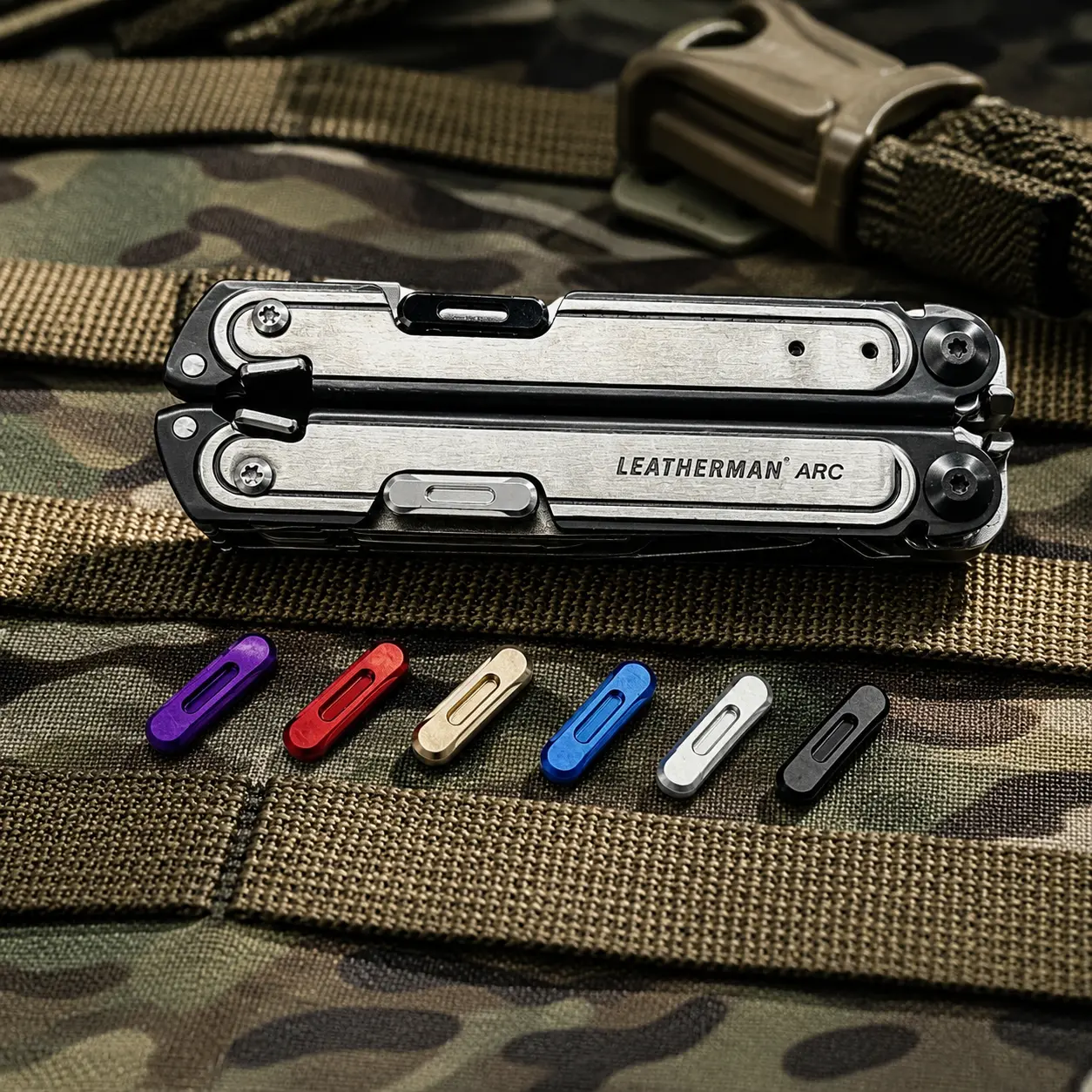 2-Pack Thumb Stud Upgrade Kit Compatible with Leatherman ARC and FREE P4 Multitools