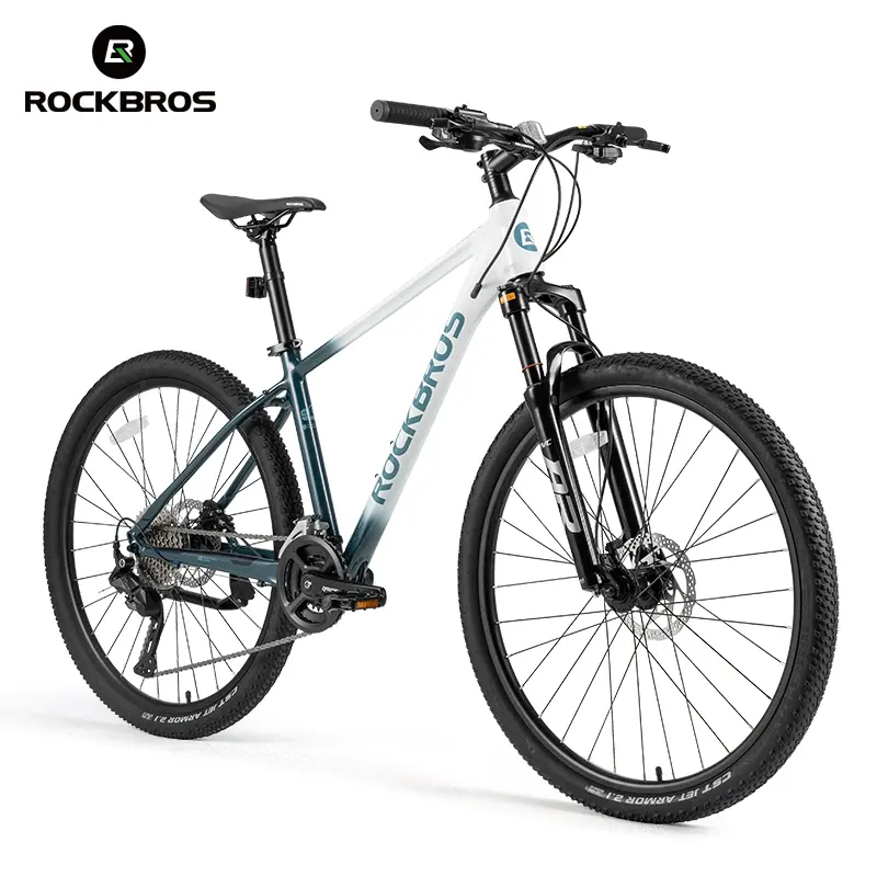 ROCKBROS MT300 27.5" MTB – Ultra-light aluminum hardtail, Shimano 24-speed drivetrain, disc brakes, modern design, excellent grip for everyday riding and off-road trails, 2025 trend bike, versatile for city and trail riding