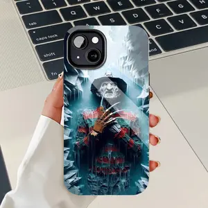 Halloween Freddy Krueger Horror Movie Mobile iPhone Case, Rugged PBT+TPU Dual - Layer Anti - Shock Durable Case Fits iPhone 16/15/14/13/12/11 Pro Max/Plus