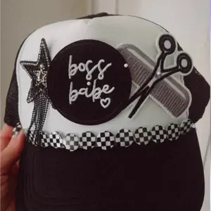 Boss babe hairstylist trucker