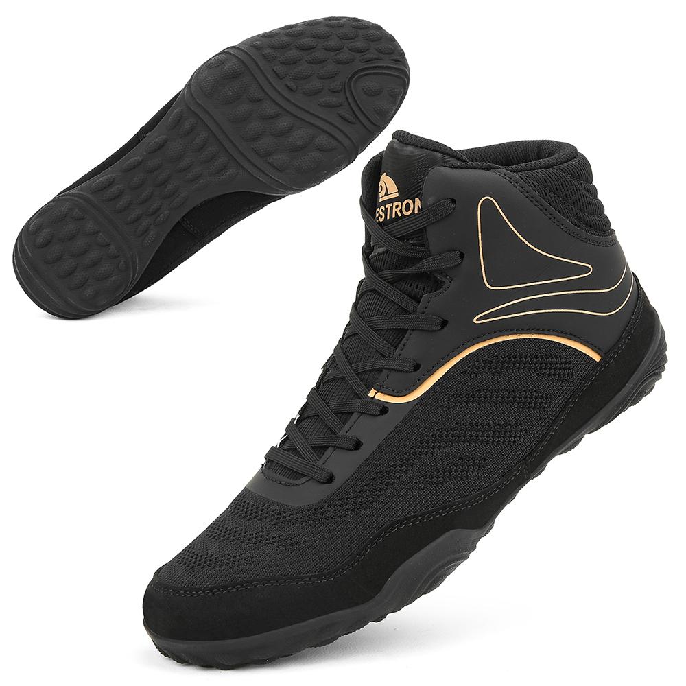 Men's Fashion Wrestling Shoes - Breathable Mesh Martial Arts Shoes, Non-Slip Casual Sports Fighting Footwear