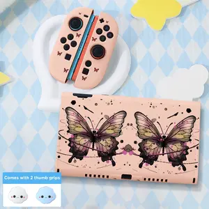 Suitable for Nintendo Switch 2 case,removable cover,TPU soft shell,comes with two thumb joystick caps, Thumb Grip,2025 new model,7-inch protective case,the best choice for Switch 2 players,multiple colors available,perfect for Christmas/Halloween/gifts