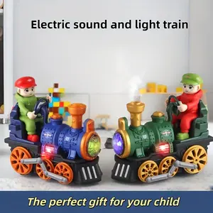 Babywendy Electric Sound and Light Train Kids Cool Cheap Toys Halloween, Christmas, Birthday Gifts