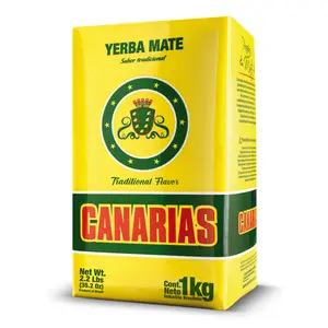 Canarias Yerba Mate Traditional 2.2 lb - Ground Leaf Without Stems (Sin Palo) - Uruguayan Yerba Mate Tea