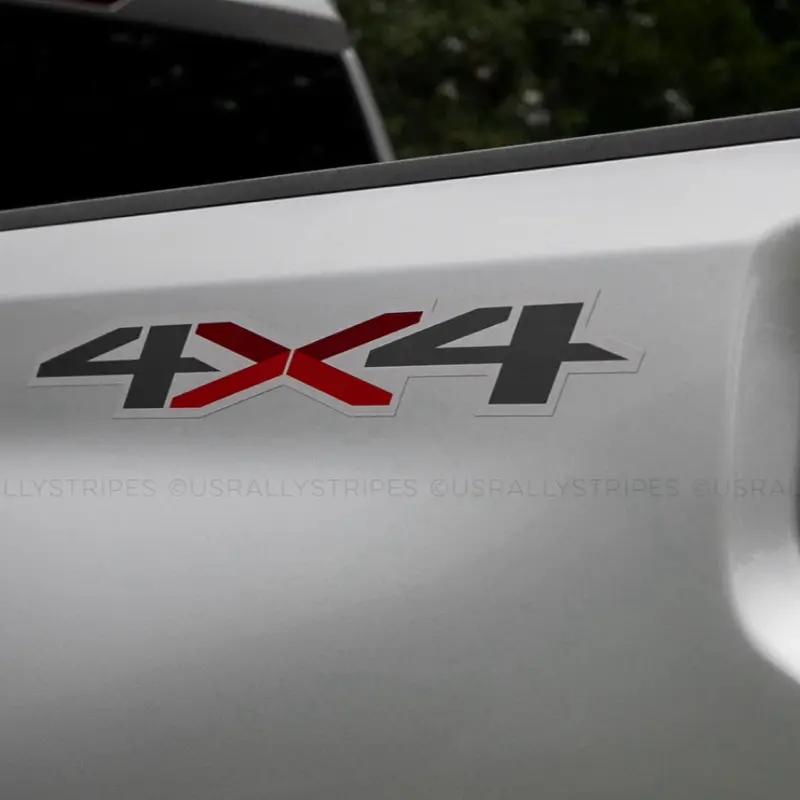 Set of 2: 4x4 decal 2019-2021 Chevrolet Silverado 1500 Next Gen