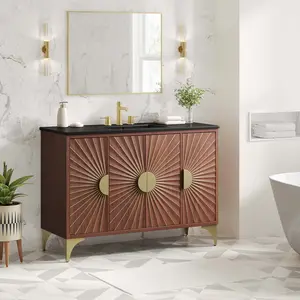 Daylight 48" Bathroom Vanity in Black Walnut