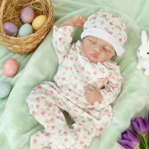 20" Realistic Sleeping Reborn Doll – Newborn Baby Girl with Soft Cloth Body, Vinyl Limbs & Hand-Painted Details, Full Gift Accessory Set