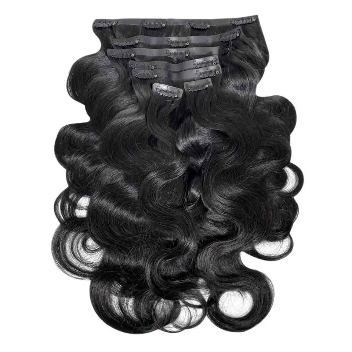 Clip-In Hair Extensions Vietnamese Seamless 8pcs 14-28in — Luxury Multi-Texture Set