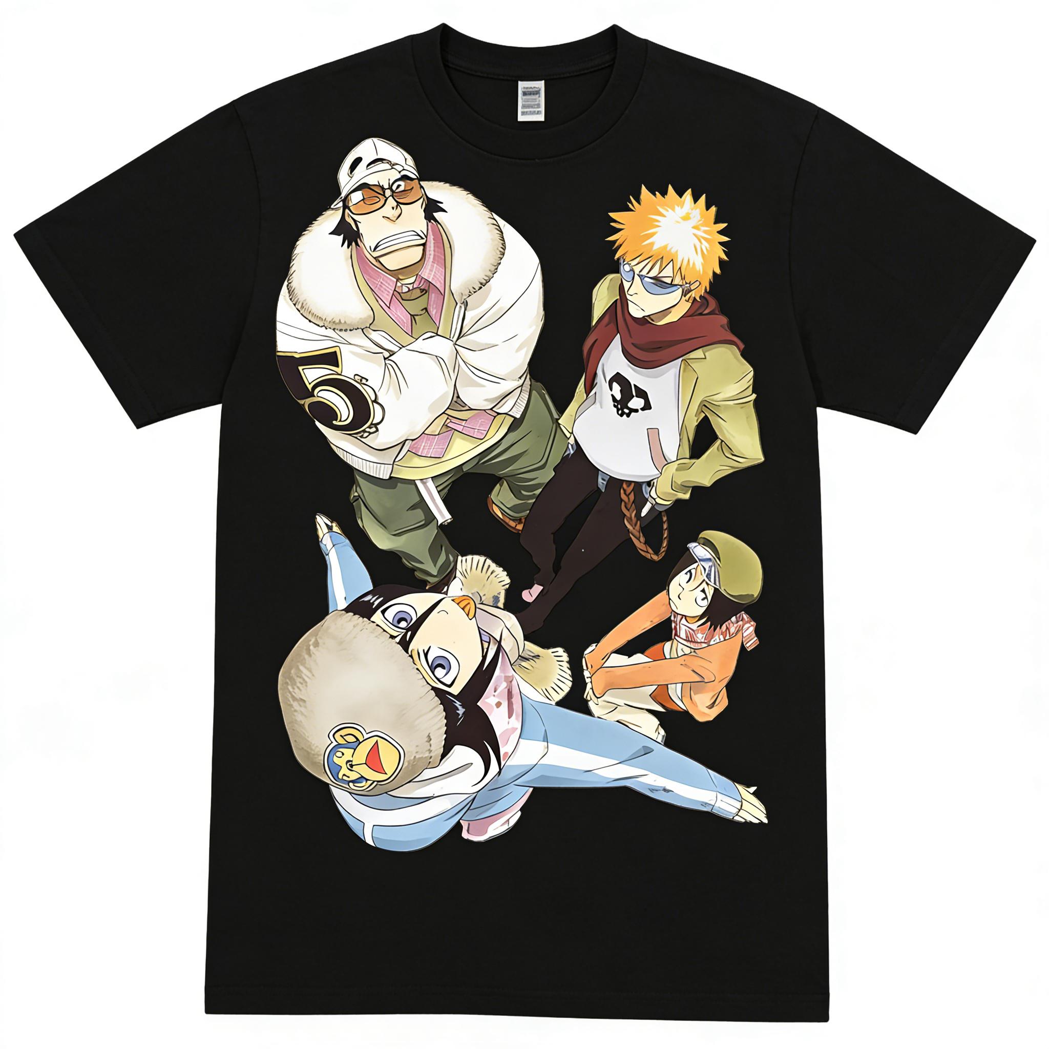 Anime Bleach Funny Cute Shirt - Oversized Anime Vintage Washed shirt , Ichigo , Rukia , Gift for her , gift for him , gift for anime fan Bleach anime merchandise, perfect for anime fans