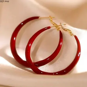 2 Pairs Minimalist Round Hoop Earrings Set, Stone-Free Copper Earrings for Women, Elegant Simple Timeless Style, Lightweight All‑Season Fashion Jewelry, Dainty Versatile Ear Accessories, Perfect for Daily Casual Looks, Banquet Gatherings and Formal Specia