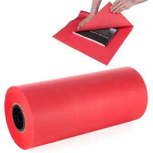 IDL Packaging 18" x 1800' SatinPack Tissue Paper Roll, 20 Basis Weight, Scarlet Color, USA-Made - Acid-Free Decorative Tissue Paper for Packaging Clothing, Gift Wrapping, Art Projects, Crafts