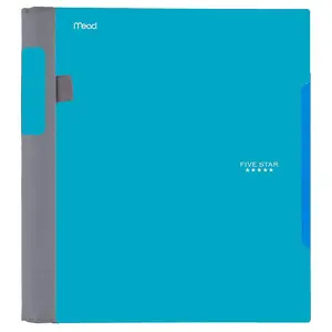 Five Star Advance Spiral Notebook Plus Study App, 1 Subject, College Ruled Paper, 11" x 8-1/2", 100 Sheets, With Spiral Guard and Movable Dividers, Color Selected For You, 1 Count (06322)