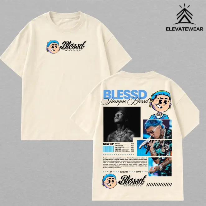 Blessd “Mosaico en Negro” Graphic T-Shirt, Latin Trap Streetwear Tee, Blessd Fans Outfit, Dark Aesthetic Vintage Unisex Shirt