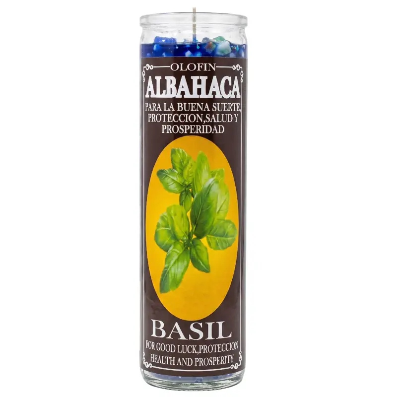 Albahca (Basil) Prepared Ritual Candle Perfumed