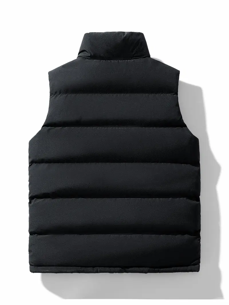 Product Introduction of Mens Vest Jacket Warm Sleeveless Jackets Winter Waterproof Zipper Coat Autumn Stand-up Collar Casual Waistcoat Brand ClothingPlease check the size chart before purchasing. 12