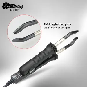 Manufacturer wholesale loof hair extension tool, cross-border e-commerce Teflon heating non-marking hair extension tool, constant temperature hair extension pliers