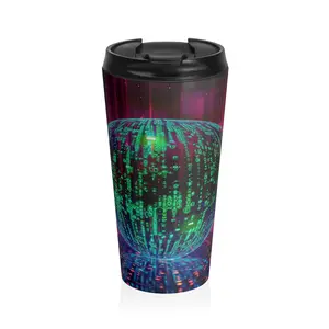 Binary Code Matrix Art Stainless Steel Travel Mug Gifts