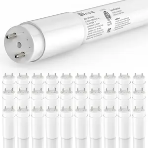 30 Pack T8 LED Bulbs 4 Foot LED Fluorescent Tube Replacement 4ft LED Tube Light Plug&Play or Ballast Bypass 14W 2450LM 4000K Neutral White 5000K Daylight White Single or Double End Powered Frosted 48 inches F32T8 F40T12 Fluorescent Replacement